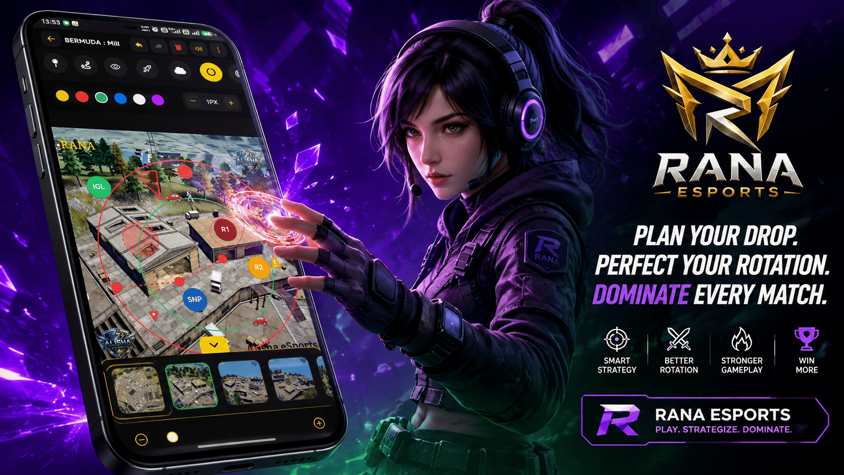 Squad voice and video call banner
